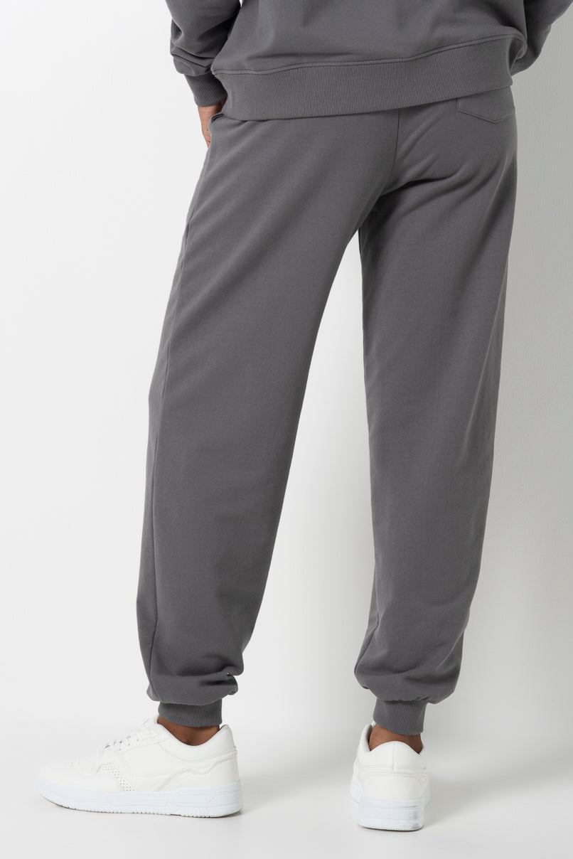 Slim Fit Track Pants Charcoal