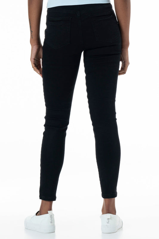 Rf01 Mid Rise Skinny Jeans Black