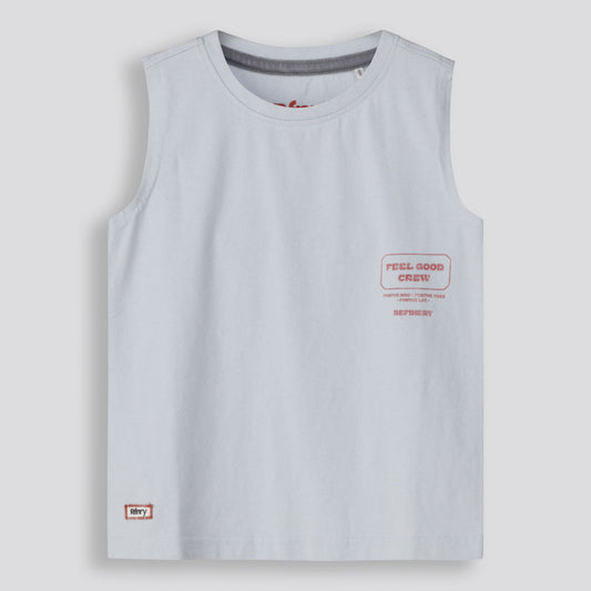 Boys Tanks Light Blue