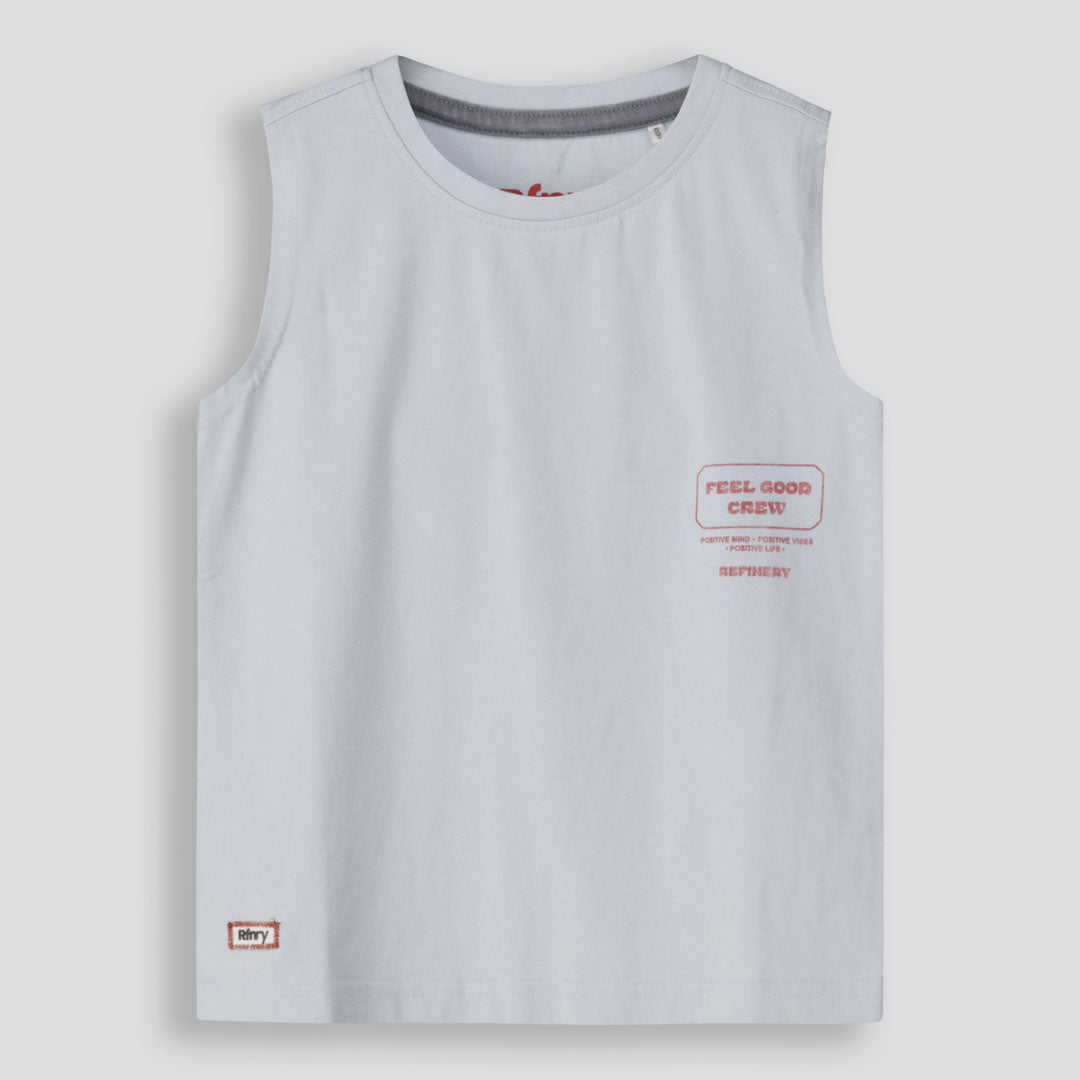 Boys Tanks Light Blue