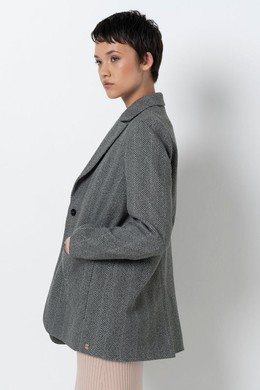 Boyfriend Blazer Charcoal