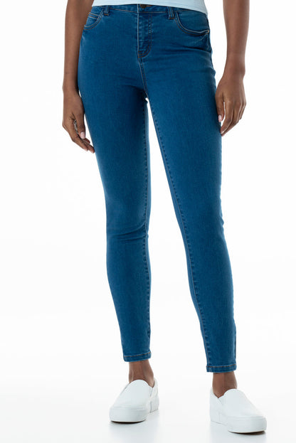 Rf01 Mid Rise Skinny Jeans Mid Wash