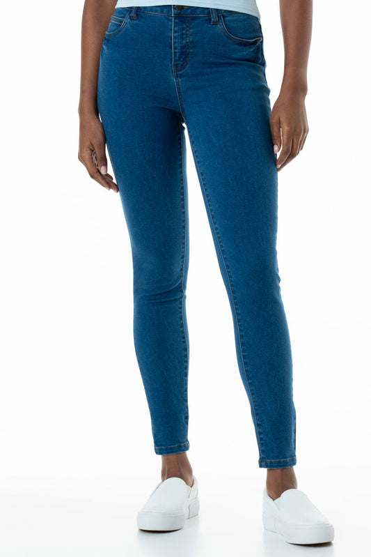 Rf01 Mid Rise Skinny Jeans Mid Wash