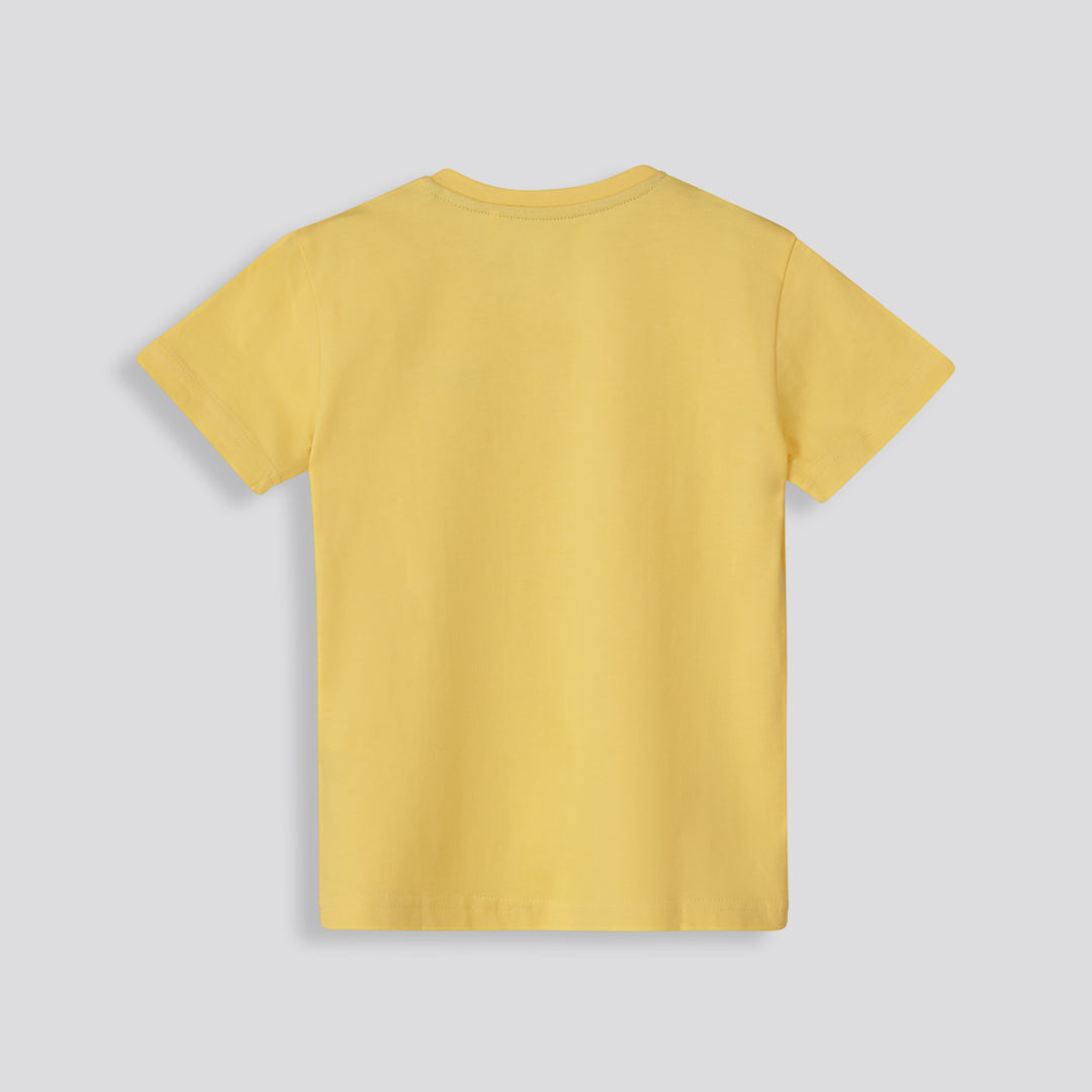 Boys Henley Tee Yellow
