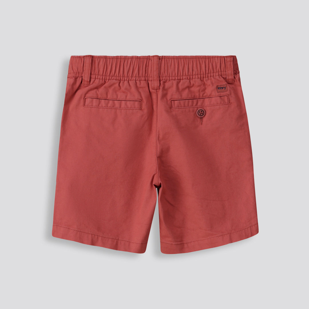 Boys Chino Shorts Rust