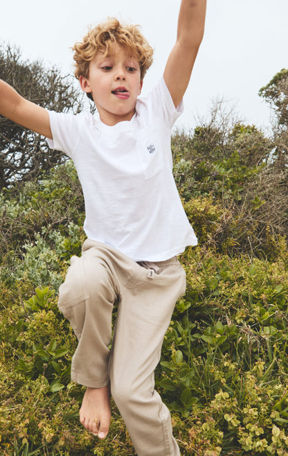 Boys Pocket Tee Optic White