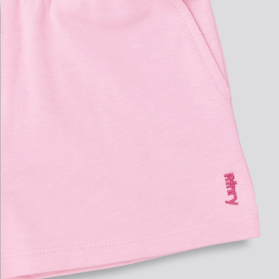 Girls Track Shorts Pink