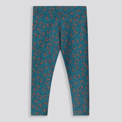 Girls Leopard Leggings Stone