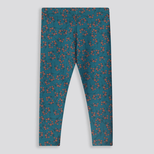 Girls Leopard Leggings Stone