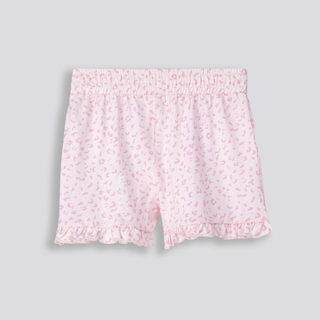Girls Frill Edge Shorts Light Pink
