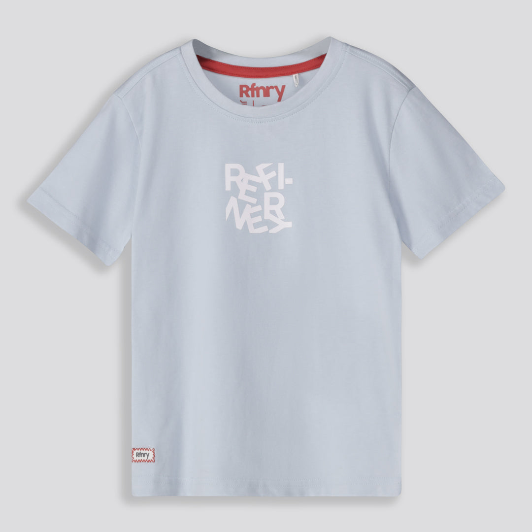 Boys Branded Tee Light Blue
