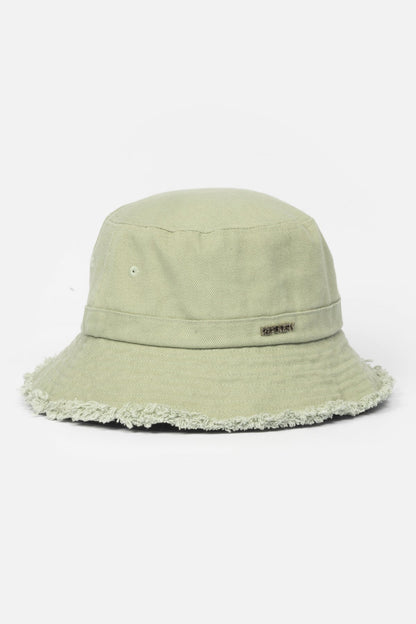 Raw Edge Denim Hat Sage