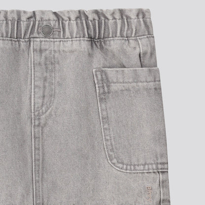 Girls Grey Denim Skirt Grey Wash