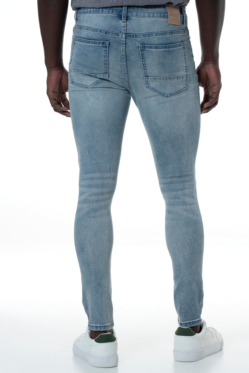 Rf10 Ripped Super Skinny Jeans Light Wash