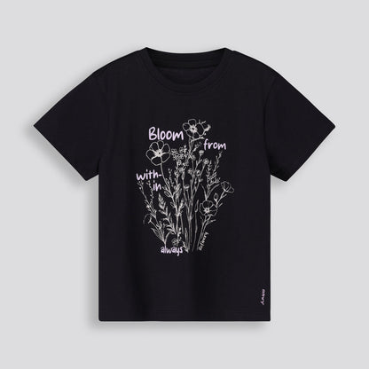 Girls Graphic Tee Black