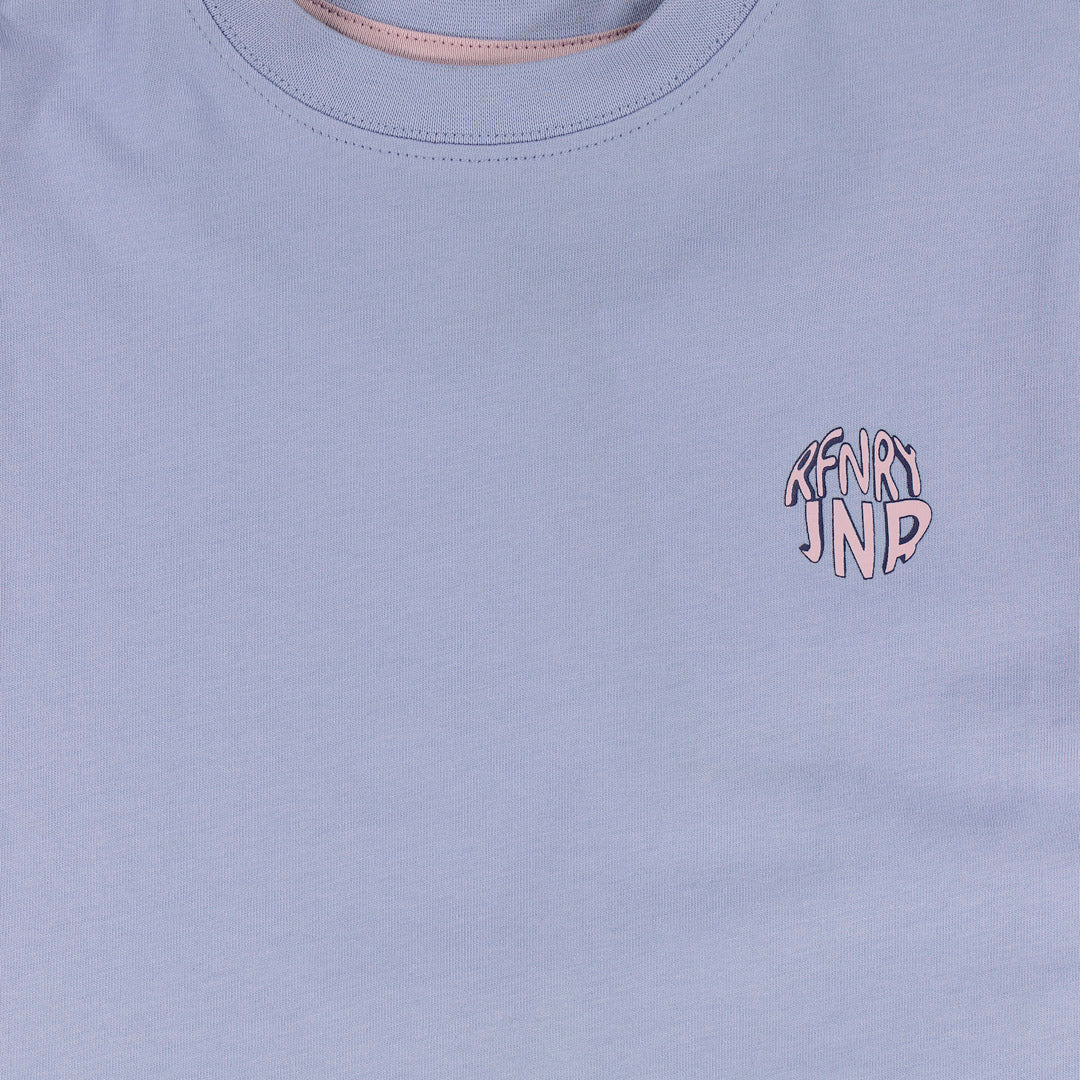 Girls Cropped Boxy Tee Blue