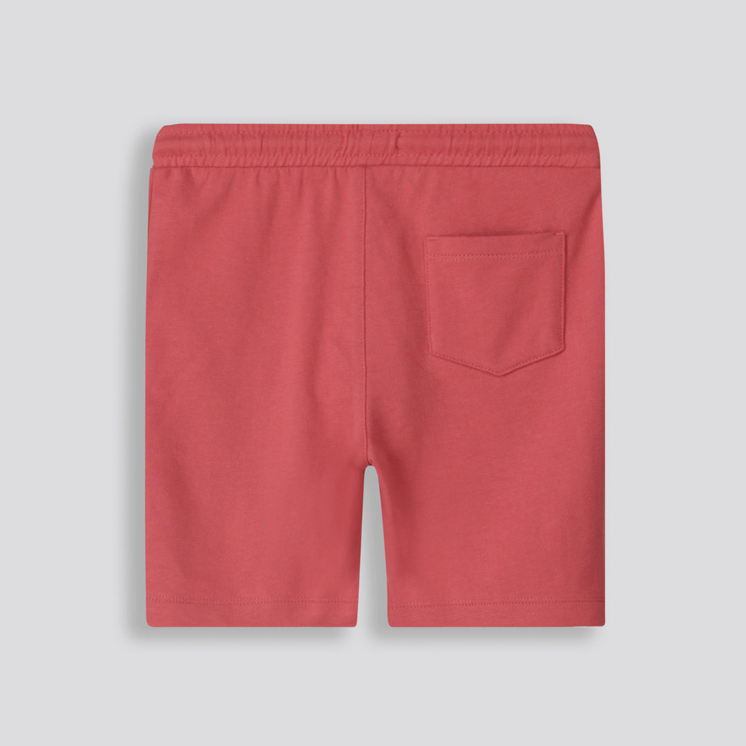 Boys Trackie Shorts Red