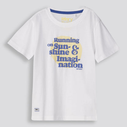 Boys Branded Tee Optic White
