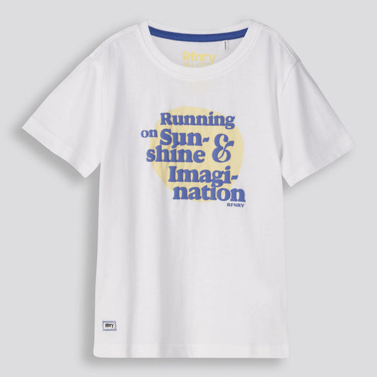 Boys Branded Tee Optic White