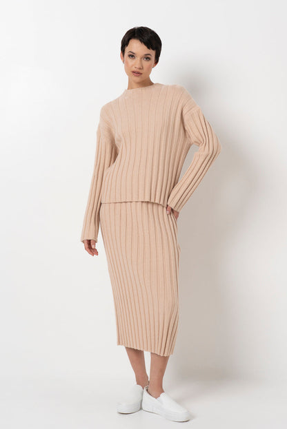Hi-Neck Jumper Stone
