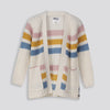 Girls Striped Cardigan Multi