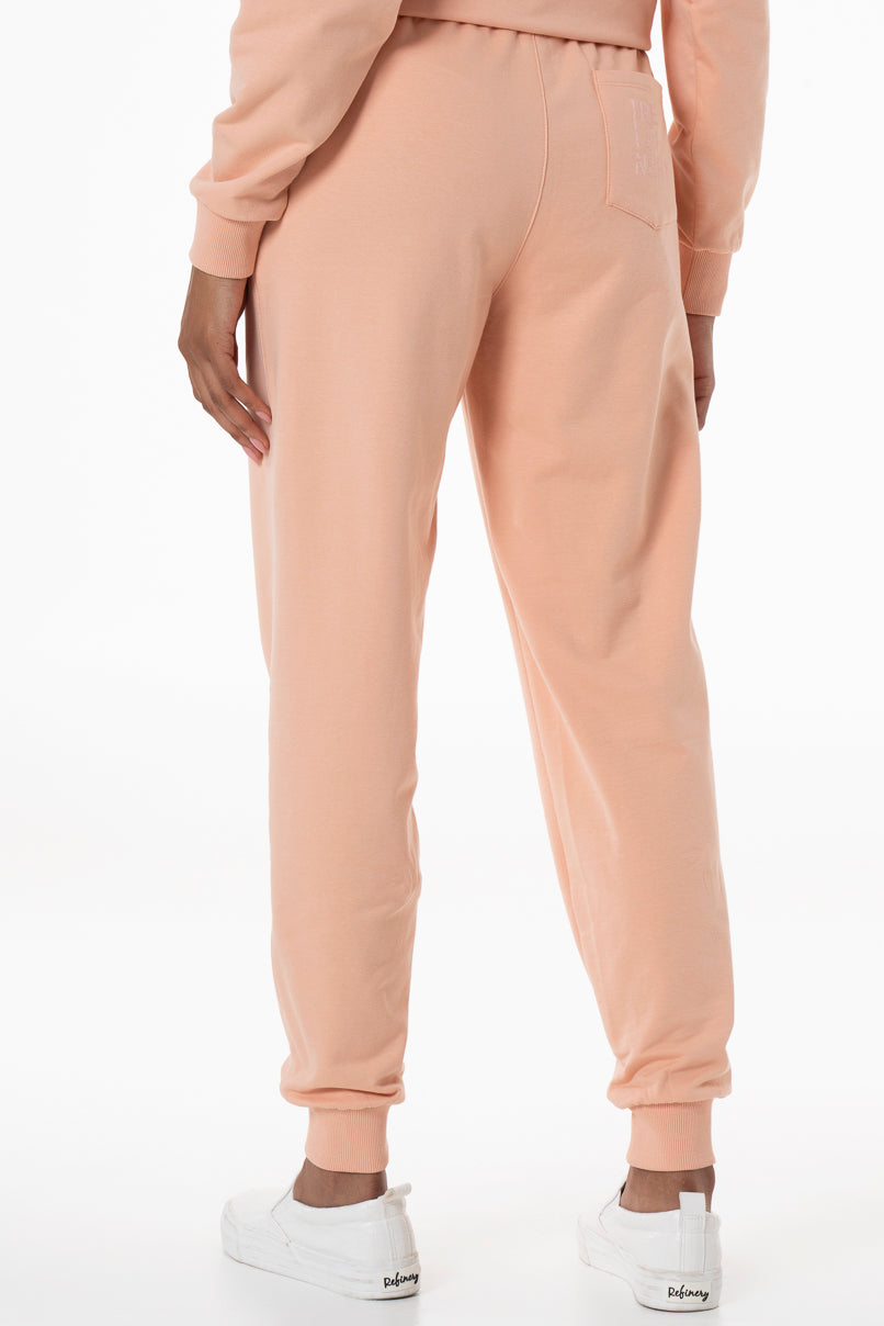 Slim Fit Track Pants Peach