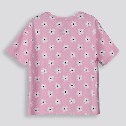 Girls Oversized Tee Pink