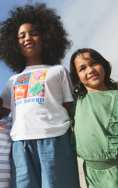 Girls Oversize Tee Optic White