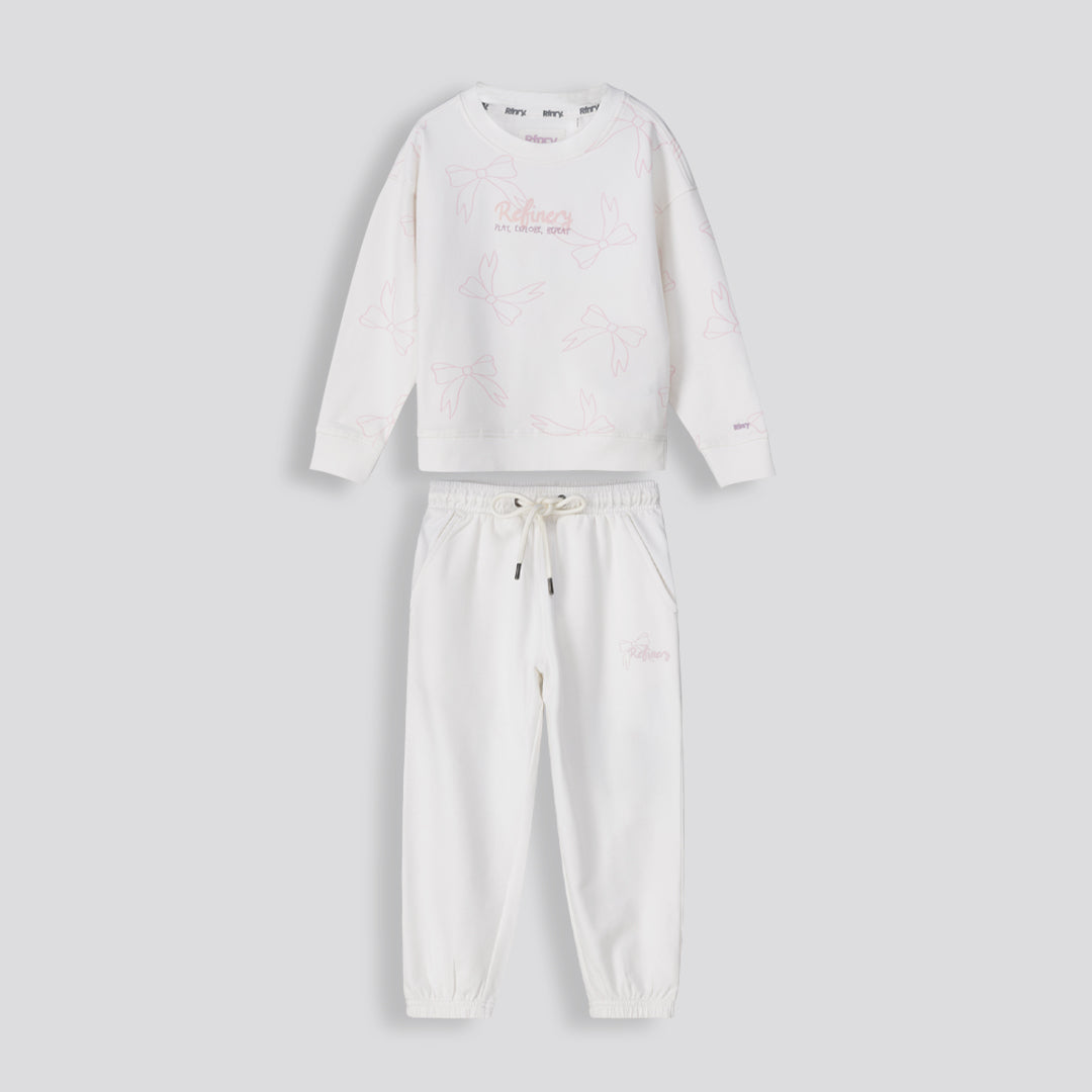 Girls Graphic Sweater Milk