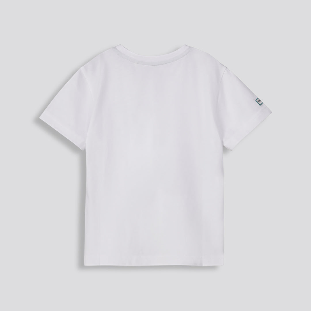 Boys Branded Tee Light Blue