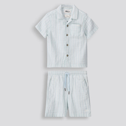 Boys Pull On Shorts Pale Blue