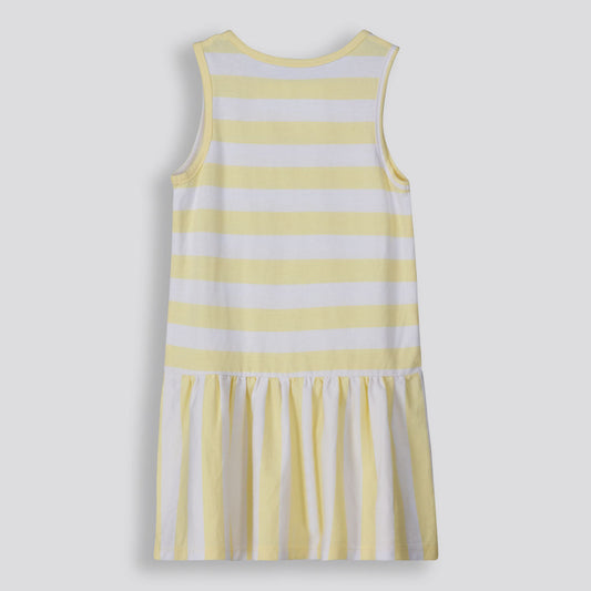 Girls Tank Dress Yellow