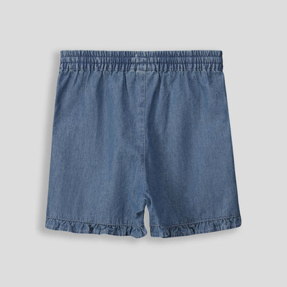 Girls Pull-On Shorts Mid Wash