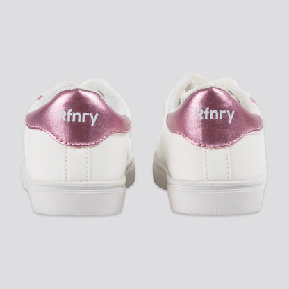 Girls Lace-Up Sneaker White