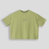 Girls Boxy Tee Green