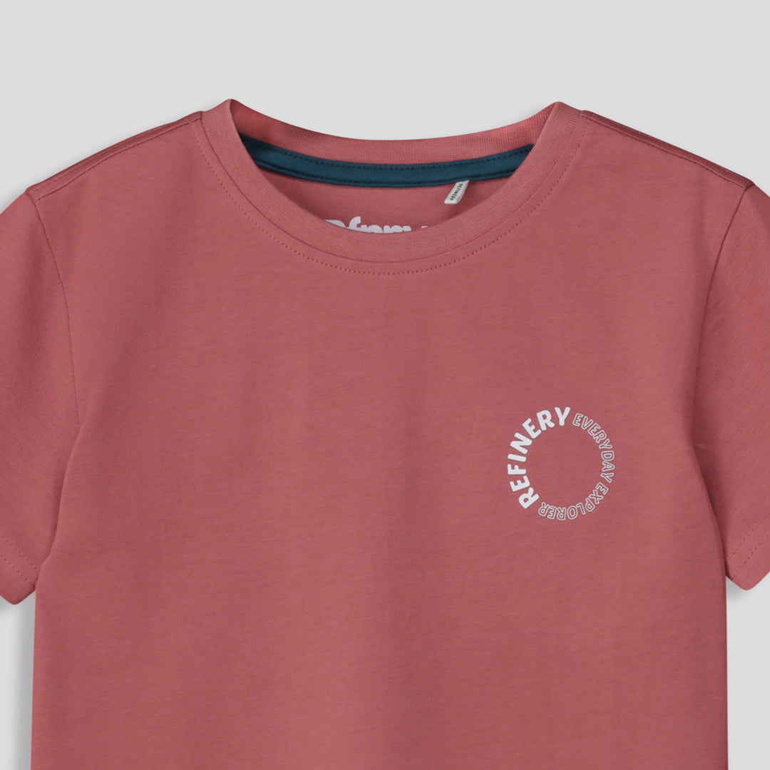Boys Branded Tee Light Blue