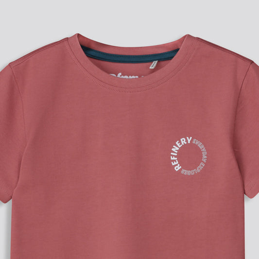 Boys Branded Tee Light Blue