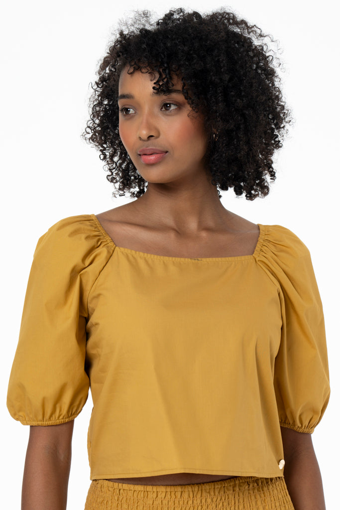 Puff Sleeve Top Amber