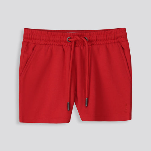 Girls Track Shorts Red