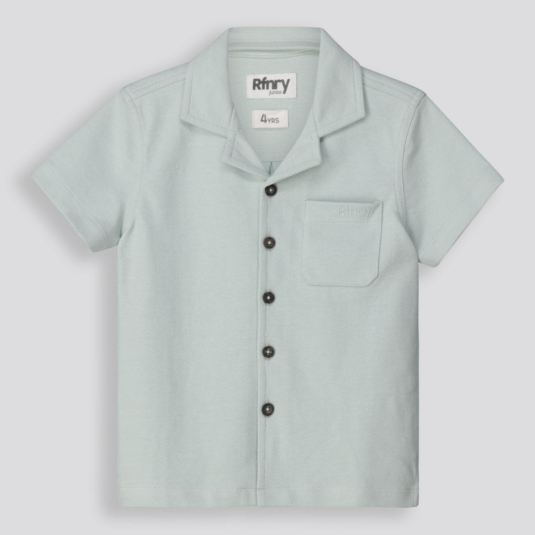 Boys Textured Shirt Sage
