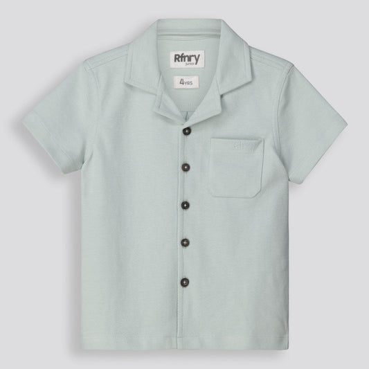 Boys Textured Shirt Sage