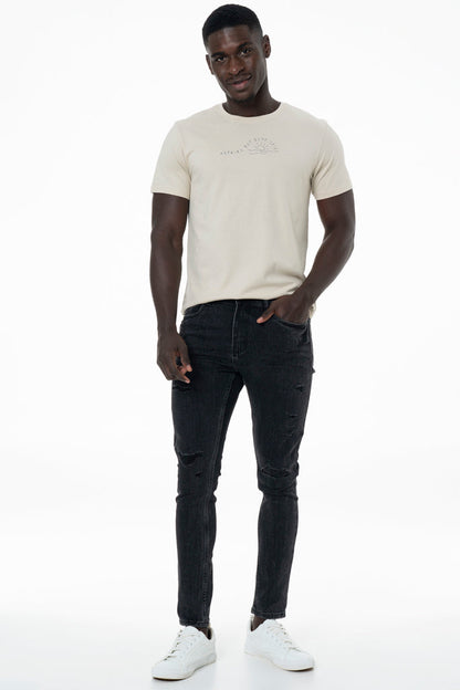Rf10 Rip & Repair Skinny Denim Jeans Black Wash