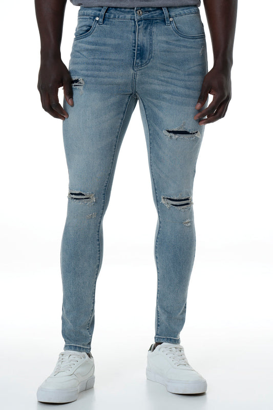 Rf10 Ripped Super Skinny Jeans Light Wash