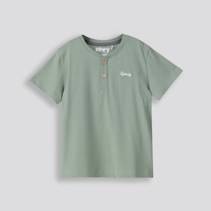 Boys Henley Tee Fatigue