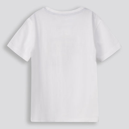 Boys Branded Tee Optic White