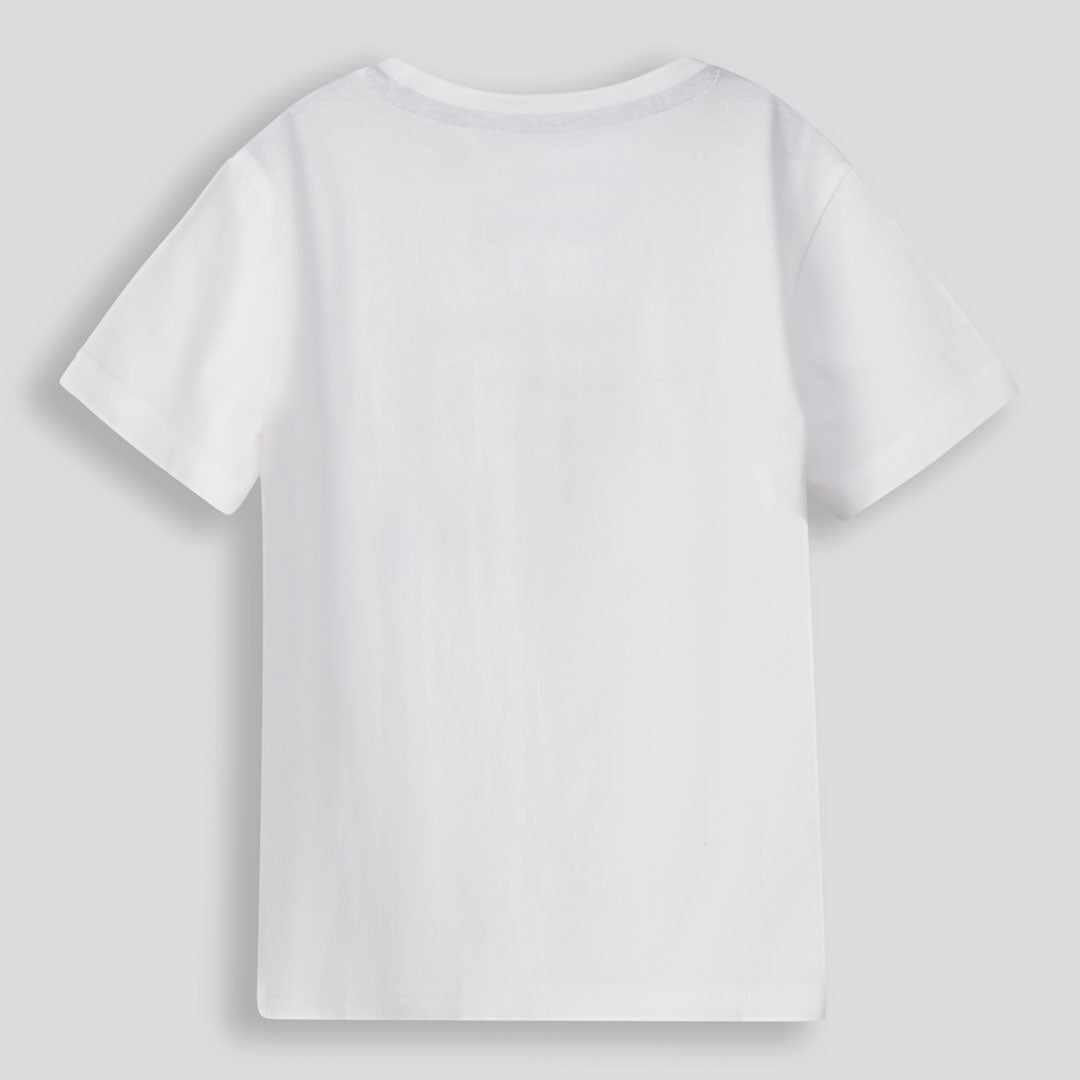 Boys Branded Tee Optic White