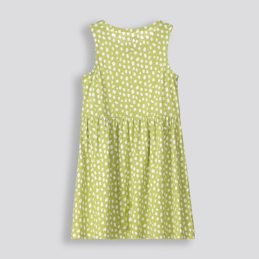 Girls Tank Dress Green
