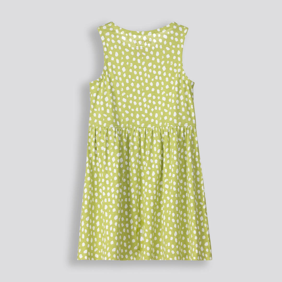 Girls Tank Dress Green