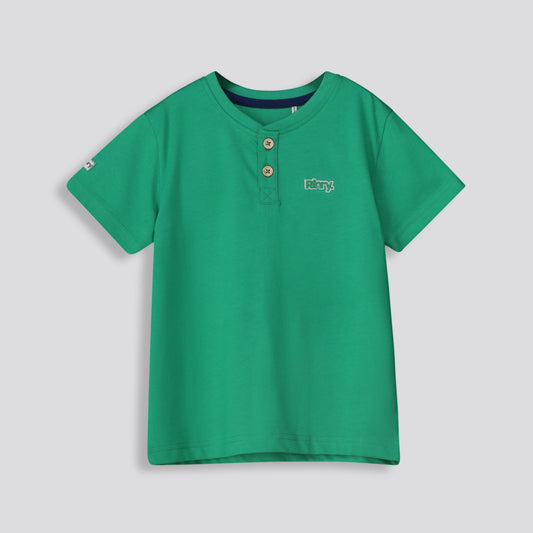 Boys Henley Tee Green