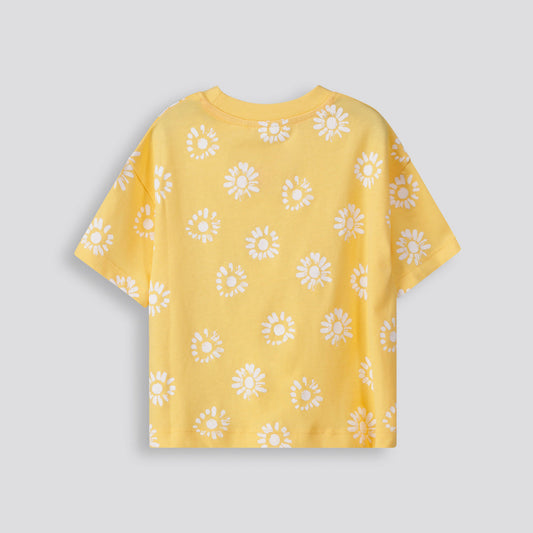 Kids Printed Tee Yellow